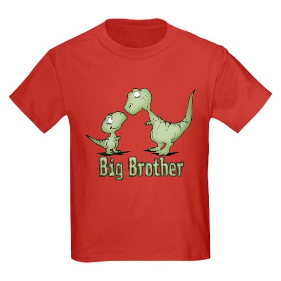 CafePress - Dinosaurs Big Brother Kids Dark T Shirt - Dark T-Shirt Kids XS-XL