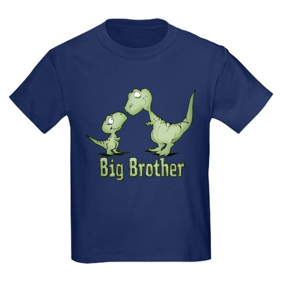 CafePress - Dinosaurs Big Brother Kids Dark T Shirt - Dark T-Shirt Kids XS-XL