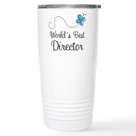 CafePress - Director Blue Butter Wb Mugs - Insulated Stainless Steel Travel Tumbler 20 oz.