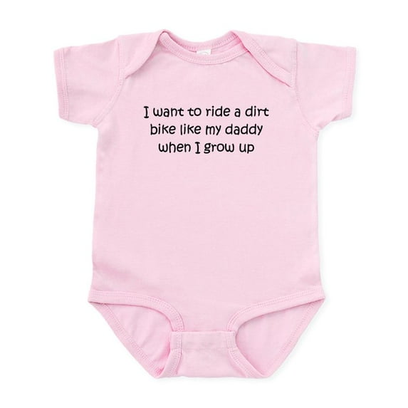 CafePress - Dirt Bike Like Daddy Infant Bodysuit - Baby Light Bodysuit, Size Newborn - 24 Months