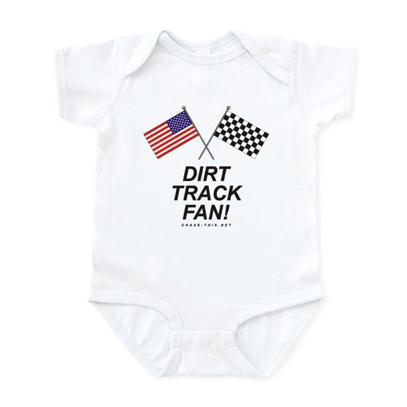 CafePress - Dirt Track Fan Infant Bodysuit - Baby Light Bodysuit, Size Newborn - 24 Months