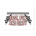 thumbnail image 1 of CafePress - Dirt Track Racer Car Raci - Postcards (Package of 8), 1 of 3