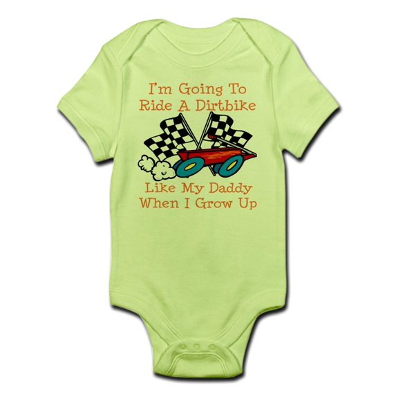 CafePress - Dirtbike Like Daddy Infant Bodysuit - Baby Light Bodysuit