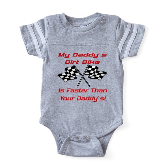 CafePress - Dirtdad - Cute Infant Baby Football Bodysuit