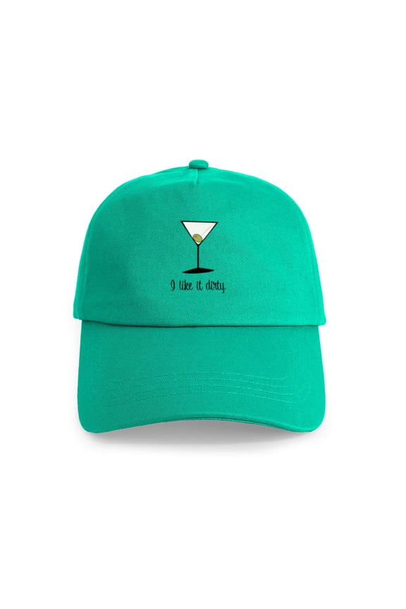 - Dirty Martini Cap - Adjustable 100% Brushed Unisex Casual Cotton Baseball Cap, Beige, 1