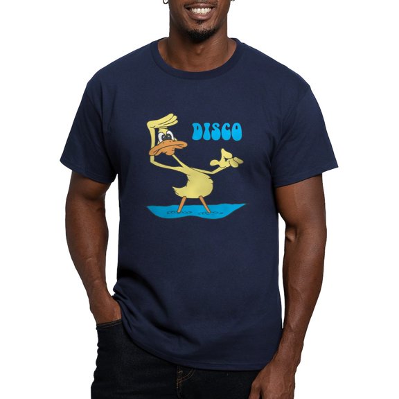 CafePress - Disco Duck Men's Fitted T Shirt (Dark) - Men's Fitted T-Shirt