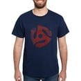 thumbnail image 1 of CafePress - Distressed 45 Rpm Insert Dark T Shirt - Men's Classic Graphic Cotton T-Shirt, 1 of 4