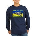 thumbnail image 1 of CafePress - Distressed, 80S Style, Ukraine, Ghost Of Kyiv, Zel - Long Sleeve Dark T-Shirt, 1 of 4