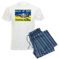 thumbnail image 1 of CafePress - Distressed, 80S Style, Ukraine, Ghost Of Kyiv, Zel - Men's Light Loose Fit Cotton Pajama Set, 1 of 7