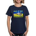 thumbnail image 1 of CafePress - Distressed, 80S Style, Ukraine, Ghost Of Kyiv, Zel - Women's Traditional Fit Dark T-Shirt, 1 of 4