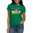 thumbnail image 1 of CafePress - Distressed, 80S Style, Ukraine, Ghost Of Kyiv, Zel - Women's Traditional Fit Dark T-Shirt, 1 of 4