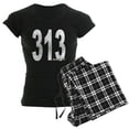 thumbnail image 1 of CafePress - Distressed Detroit 313 Pajamas - Women's Dark Pajamas, 1 of 4
