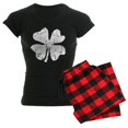 thumbnail image 1 of CafePress - Distressed Grunge Shamrock Pajamas - Women's Short Sleeve Print T-Shirt and Pants Dark Cotton Pajama Set, 1 of 7