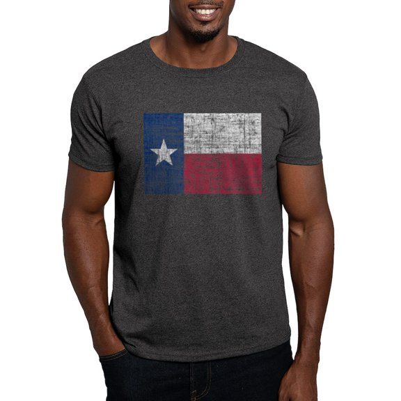 CafePress - Distressed Texas Flag T Shirt - Men's Classic Graphic Cotton T-Shirt