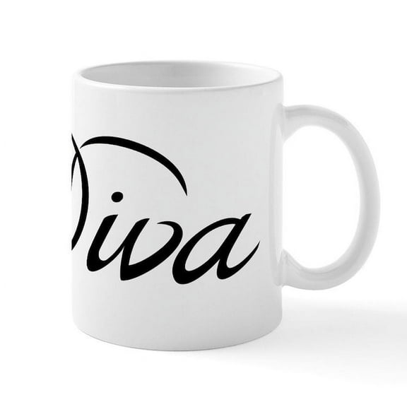 CafePress - Diva Mug - 11 oz Ceramic Mug - Novelty Coffee Tea Cup