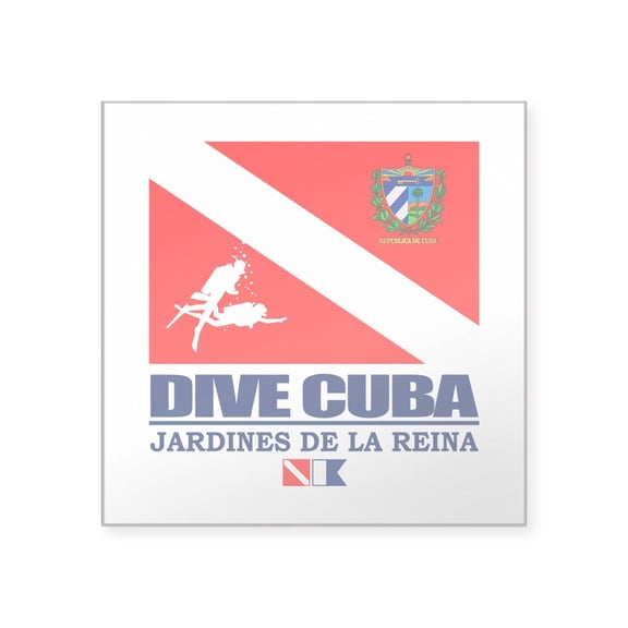 CafePress - Dive Cuba Sticker - Square Sticker 3" x 3"
