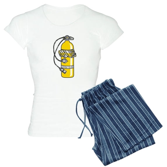 CafePress - Dive Dive Dive Women's Light Pajamas - Women's Short Sleeve Print T-Shirt and Pants Light Cotton Pajama Set