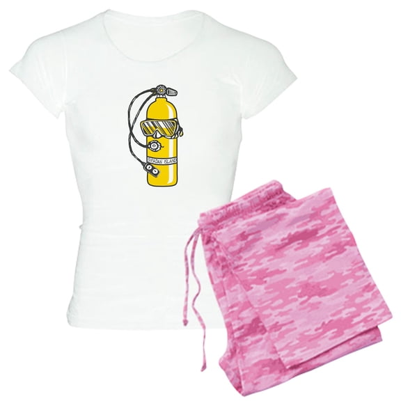 CafePress - Dive Dive Dive Women's Light Pajamas - Women's Short Sleeve Print T-Shirt and Pants Light Cotton Pajama Set