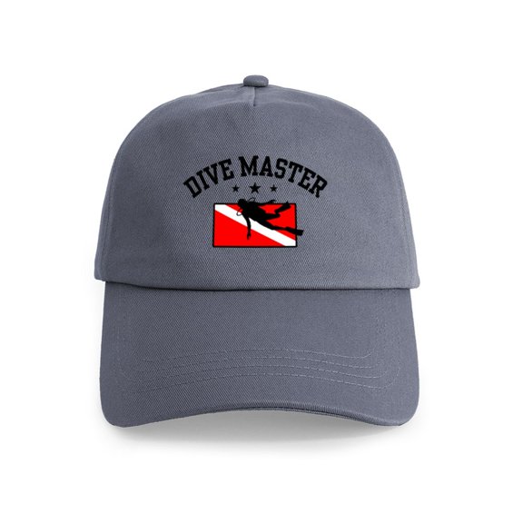 CafePress - Dive Master Cap - Adjustable 100% Brushed Unisex Casual Cotton Baseball Cap, Beige, 1