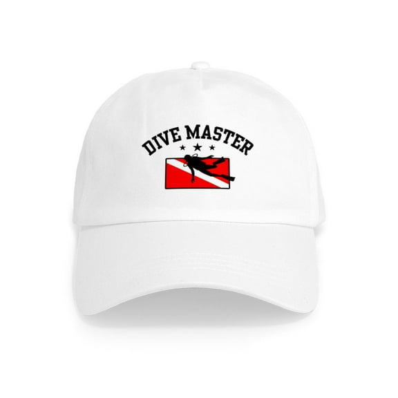 CafePress - Dive Master Cap - Adjustable 100% Brushed Unisex Casual Cotton Baseball Cap, Beige, 1