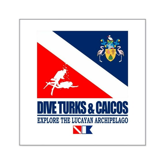 CafePress - Dive Turks And Caicos Sticker - Square Sticker 3" x 3"