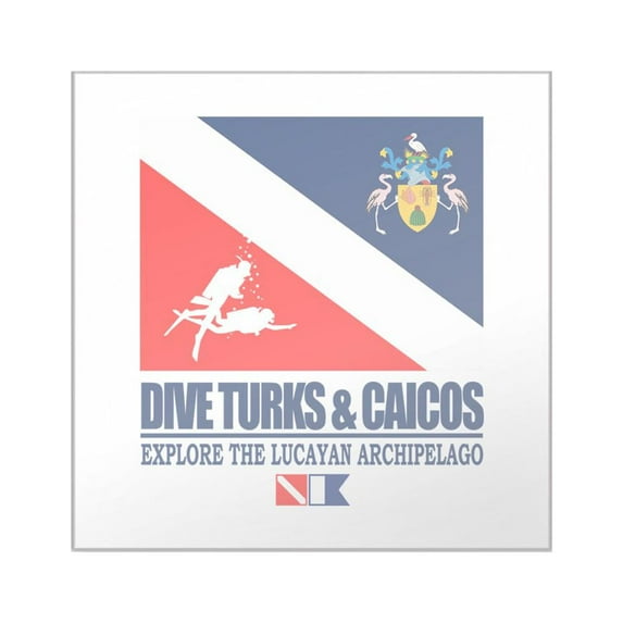 CafePress - Dive Turks And Caicos Sticker - Square Sticker 3" x 3"