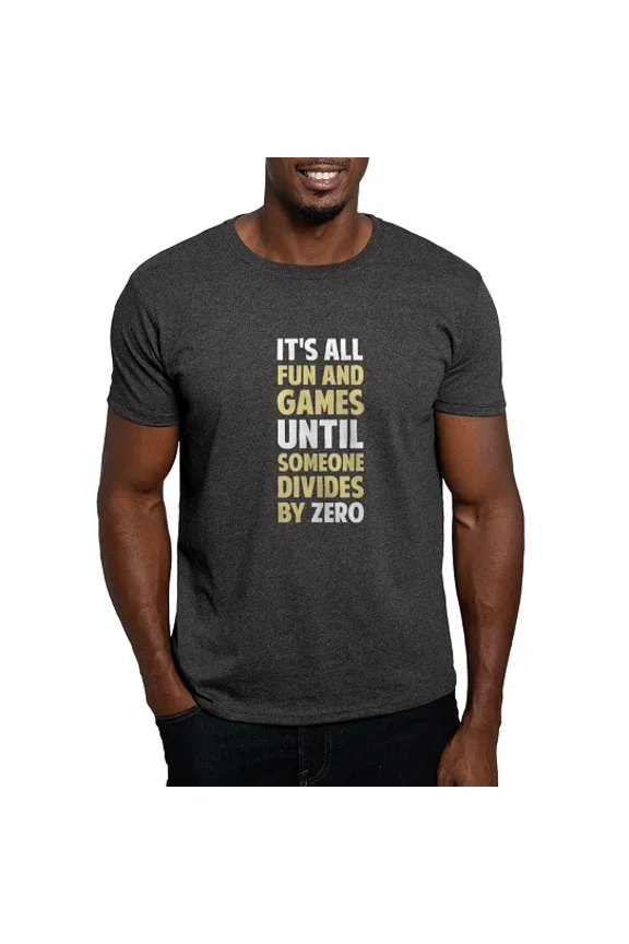 - Dividing By Zero Is Not A Game T Shirt - Men's Classic Cotton T-Shirts