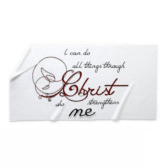 CafePress - Do All Things - Large Beach Towel, Soft 30"x60" Towel with Unique Design