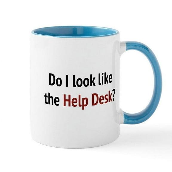 CafePress - Do I Look Like The Help Desk? Mug - 11 oz Ceramic Mug - Novelty Coffee Tea Cup