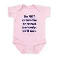 thumbnail image 1 of CafePress - Do NOT Circumcise Infant Bodysuit - Baby Light Bodysuit, Size Newborn - 24 Months, 1 of 4