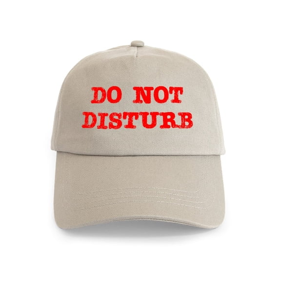 CafePress - Do Not Disturb Cap - Adjustable 100% Brushed Unisex Casual Cotton Baseball Cap, Beige, 1