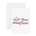 thumbnail image 1 of CafePress - Do Small Things Greeting Cards - Greeting Card, Blank Inside Glossy, 1 of 4