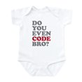 thumbnail image 1 of CafePress - Do You Even Code Bro Infant Bodysuit - Baby Light Bodysuit, Size Newborn - 24 Months, 1 of 4