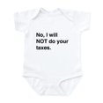thumbnail image 1 of CafePress - Do Your Own Taxes Body Suit - Baby Light Bodysuit, Size Newborn - 24 Months, 1 of 4