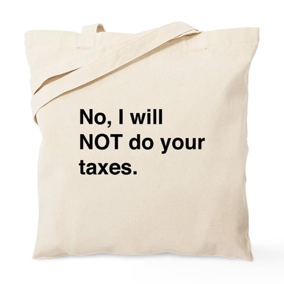 CafePress - Do Your Own Taxes Tote Bag - Unisex Canvas Tote Bag, Beige, 1-Piece