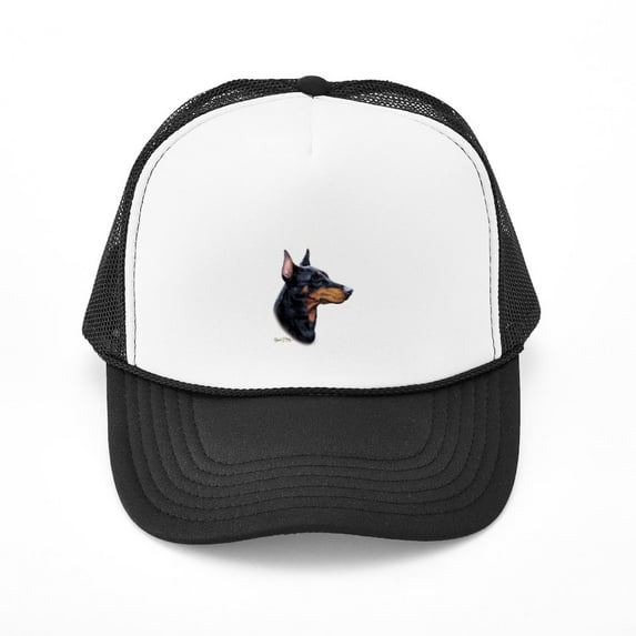 CafePress - Doberman - Adjustable Unisex Printed Trucker Hat with Mesh Back