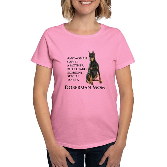 CafePress - Doberman Mom T Shirt - Women's Traditional Fit Dark T-Shirt