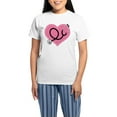 thumbnail image 1 of CafePress - Doctor Nurse Heart Women's Light Pajamas - Women's Short Sleeve Print T-Shirt and Pants Light Cotton Pajama Set, 1 of 7