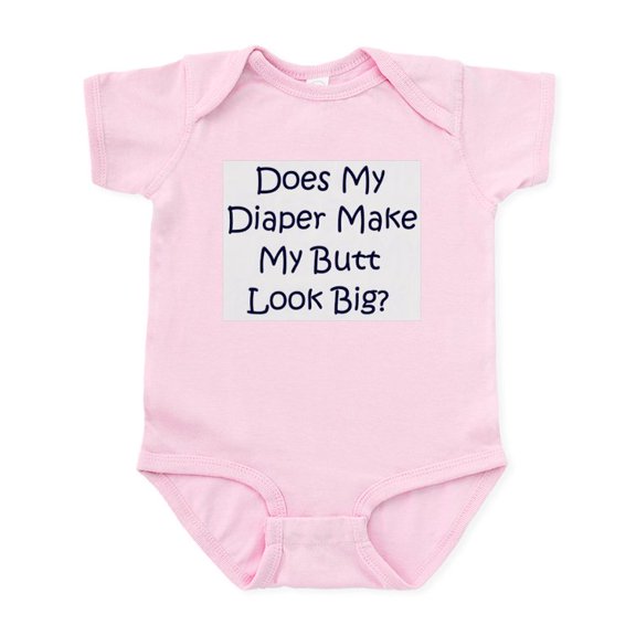 CafePress - Does This Diaper Make My Butt Look Big? Baby Onsie - Baby Light Bodysuit, Size Newborn - 24 Months