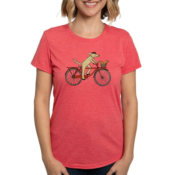 CafePress - Dog And Squirrel Ash Grey T Shirt - Womens Tri-blend T-Shirt
