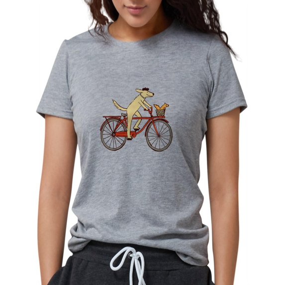 CafePress - Dog And Squirrel Ash Grey T Shirt - Womens Tri-blend T-Shirt