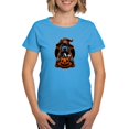 thumbnail image 1 of CafePress - Dog Halloween Pitbull Witch Women's Value T Shirt - Women's Traditional Fit Dark T-Shirt, 1 of 4