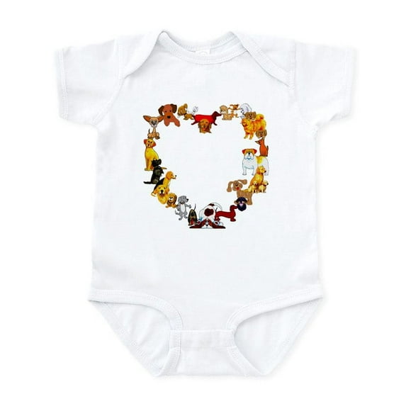 CafePress - Dog Love Infant Bodysuit - Baby Light Bodysuit, Size Newborn - 24 Months