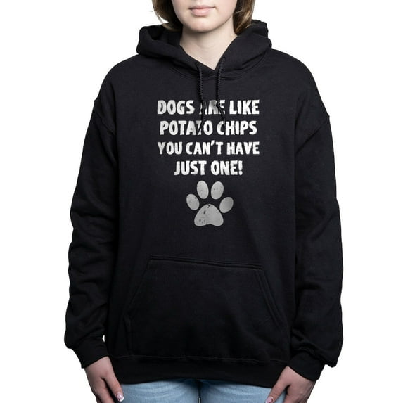 CafePress - Dogs Are Like Chips - Pullover Hoodie, Classic & Comfortable Hooded Sweatshirt