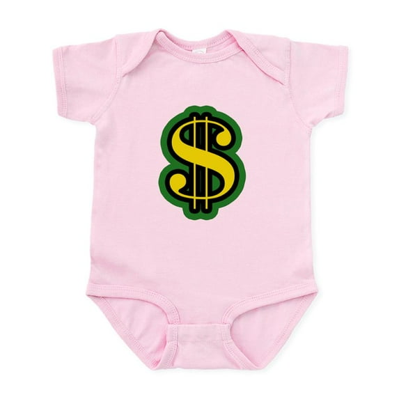 CafePress - Dollar Sign Infant Bodysuit - Baby Light Bodysuit, Size Newborn - 24 Months