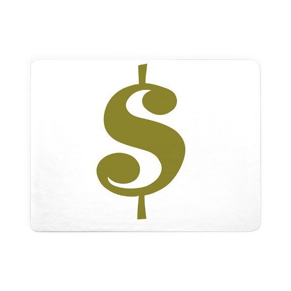 CafePress - Dollar Sign - Large Sherpa Fleece Throw Blanket 80" x 60"