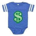 thumbnail image 1 of CafePress - Dollar Sign New_Bl - Cute Infant Baby Football Bodysuit, 1 of 3
