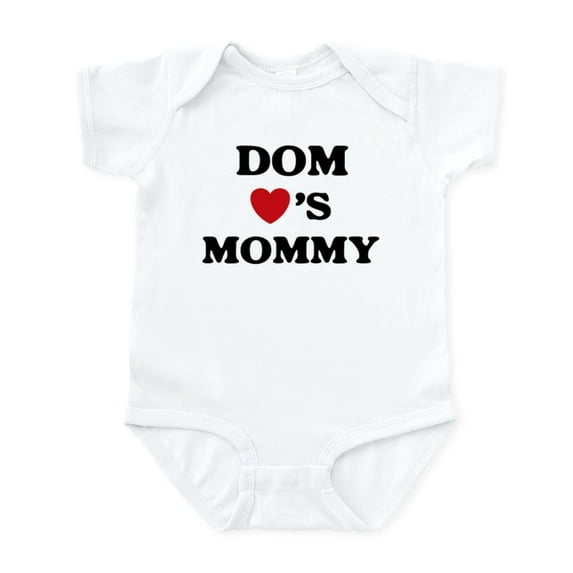 CafePress - Dom Loves Mommy Infant Bodysuit - Baby Light Bodysuit, Size Newborn - 24 Months