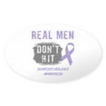 thumbnail image 1 of CafePress - Domestic Violence Awareness - Sticker (Oval), 1 of 1