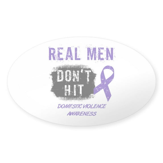 CafePress - Domestic Violence Awareness - Sticker (Oval)
